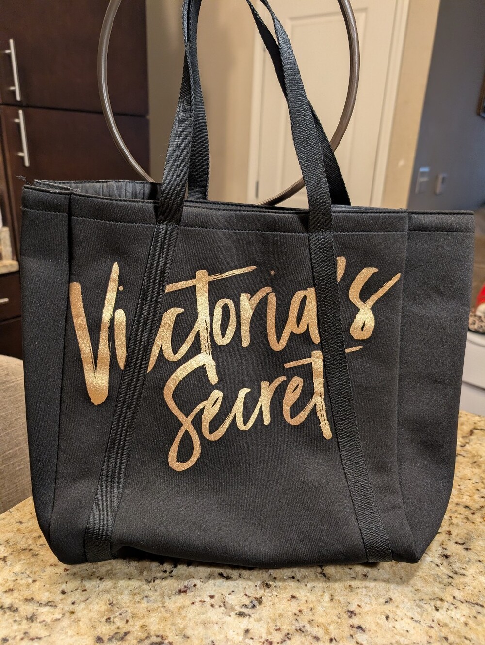 Victoria's Secret Black Insulated Wine Tote